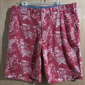 Polo by Ralph Lauren Red and Cream Mens Shorts